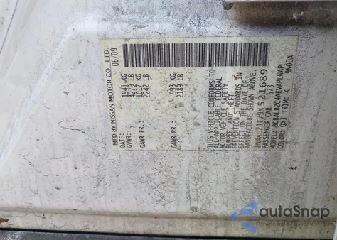 2009 Nissan Altima 2.5 S from USA, damaged, VIN 1N4AL21E79N521689